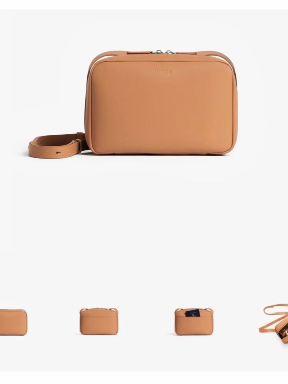 Monos Metro Crossbody Key & Card Holder in Tan